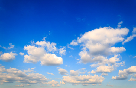white cloud and blue sky on sunny dayの写真素材