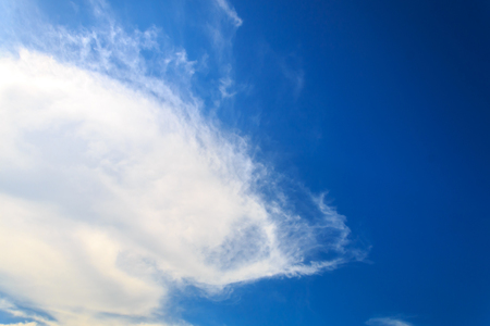 white cloud and blue sky on sunny dayの写真素材