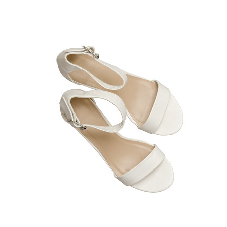 White shoes.  Fashionable concept. Isolated. White backgroundの写真素材