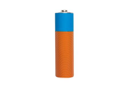 AA alkaline battery isolated on white background. Copy space.の写真素材