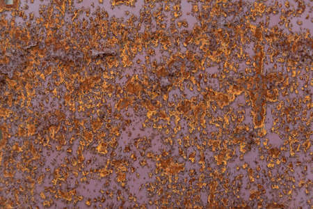 Iron sheet with corrosion. Old metal surface close up