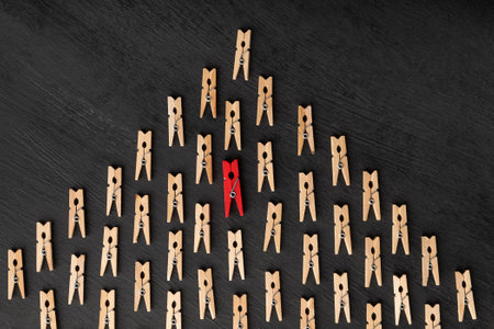 Difference from others. Society accepts person who is not like everyone else. Concept of friendship and toleranceの写真素材