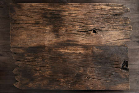 Vintage wooden texture background. Empty brown wooden background. Old rural table. Copy space. Space...