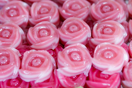 Thai dessert  blackgroundの写真素材