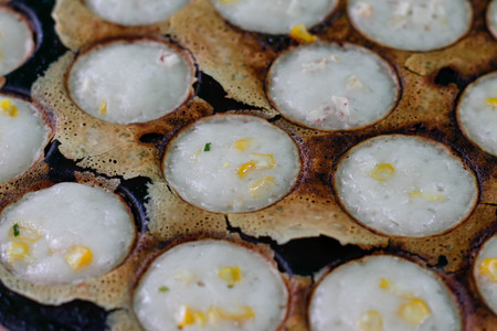 Thai dessert  blackgroundの写真素材