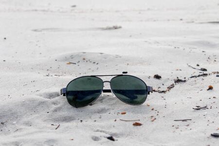Sunglasses on the Beachの写真素材