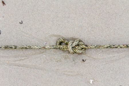 knot on the beachの写真素材
