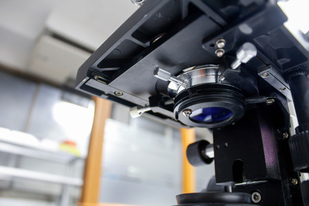 Microscope at laboratory