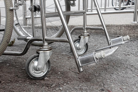 wheelchair emptyの写真素材
