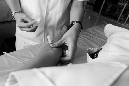 Nursing injection for patientsの写真素材