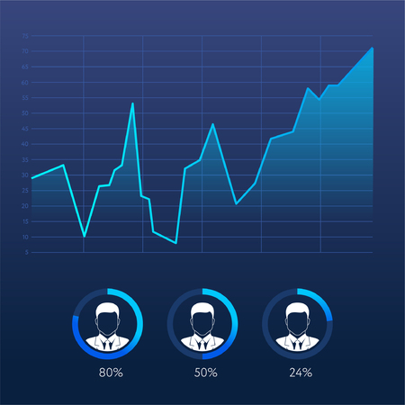 Info Graphic Element Design Flat Isolated Backgroundのイラスト素材
