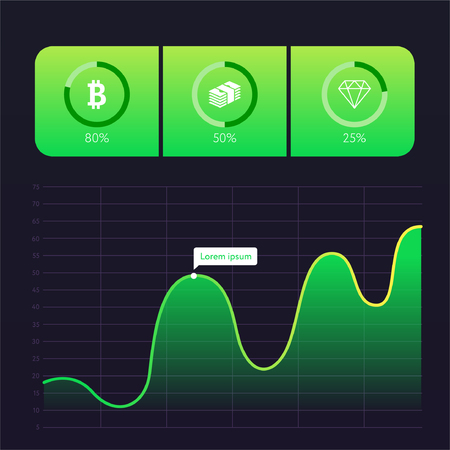 Info Graphic Element Design Flat Isolatedのイラスト素材