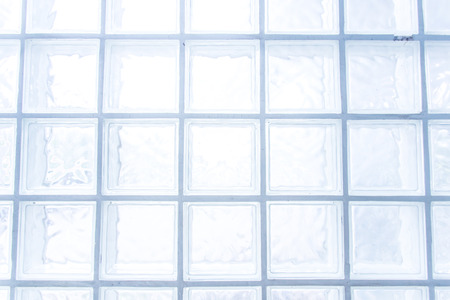 glass block wall cool tone