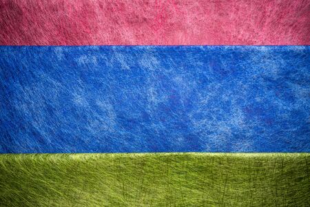 red, blue and green fiber textureの写真素材