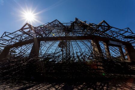 Silhouette residential construction metal