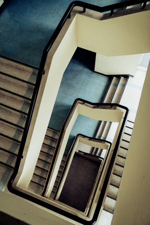 Stairs Building Interior with sun shining
