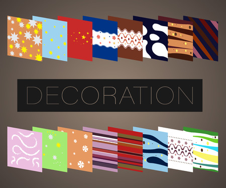 Set of 16 patterns design for easter eggsのイラスト素材