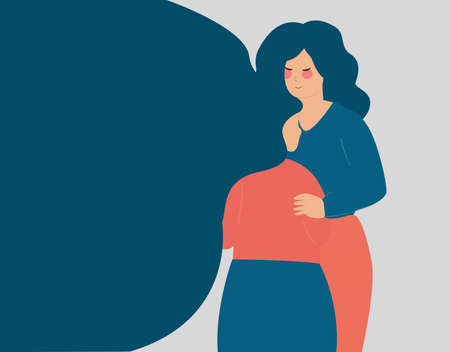 Woman consoles or embraces with care and empathy her stressed friend. mother supports or hugs her daughter in a difficult time. girl calms her girlfriend who needs help. Mental health, family support.のイラスト素材