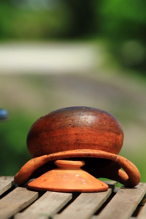 Farmer's  clay potの写真素材