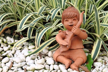 Doll clay Thai folk artの写真素材