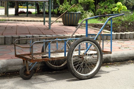 Thai wheelbarrow tricycle の写真素材
