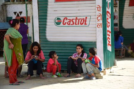 Kathmandu Nepal  May 12 2015 : Panic people after earthquake disasterのeditorial素材