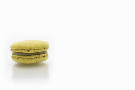 Beautyful macaron on white blackgroundの写真素材