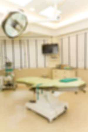 Blur empty operation room with modern equipment for surgery.の写真素材