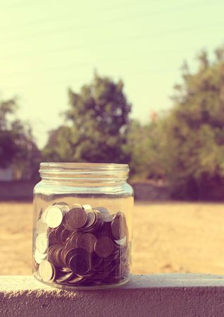 money in the glass vintage