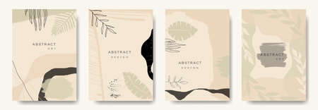 Modern abstract vector backgrounds.minimal trendy style. various shapes set up design templates good...