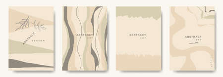 Modern abstract vector backgrounds.minimal trendy style. various shapes set up design templates good for background  card greeting wallpaper brochure flier invitation and other. vector illustrationのイラスト素材