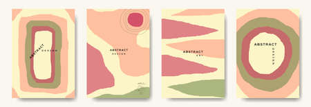 Modern abstract vector backgrounds.minimal trendy style. various shapes set up design templates good...
