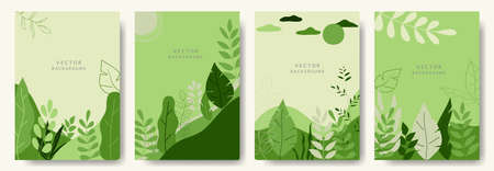 Modern abstract vector backgrounds.minimal trendy style. various shapes set up design templates good for background  card greeting wallpaper brochure flier invitation and other. vector illustrationのイラスト素材