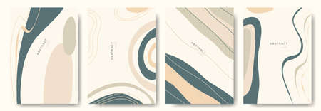 Modern abstract vector backgrounds.minimal trendy style. various shapes set up design templates good...