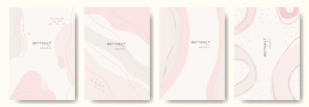 Modern abstract vector backgrounds.minimal trendy style. various shapes set up design templates good for background  card greeting wallpaper brochure flier invitation and other. vector illustrationのイラスト素材