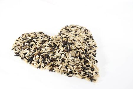 a gourmet blend of wild and whole grain brown rice の写真素材