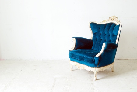 leather sofa in white room の写真素材