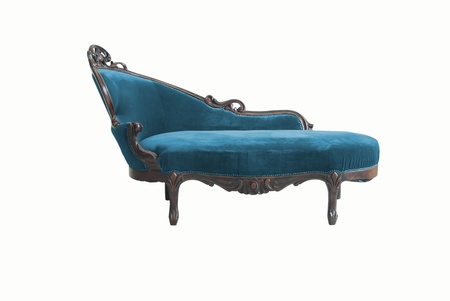 vintage luxury sofa isolated on white background の写真素材