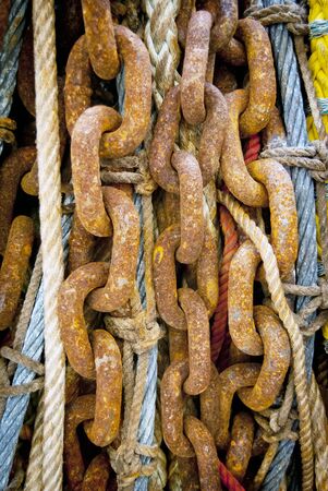 Rusty chain  の写真素材