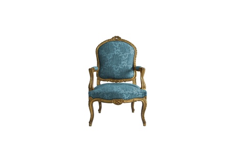 Luxurious armchair in white background の写真素材