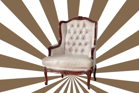 classical style Armchair sofa couch in vintage room の写真素材