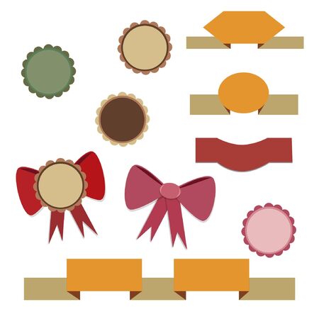 paper objectsのイラスト素材