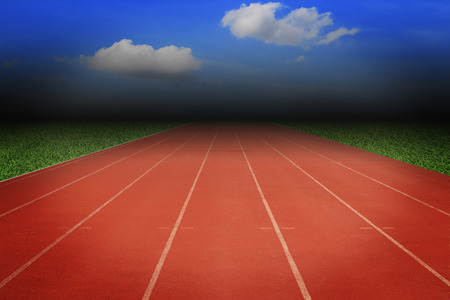 Athlete Track or Running Track with nice scenic