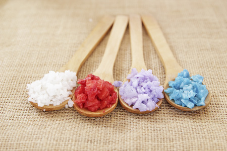 Natural bath salt, organic productsの写真素材