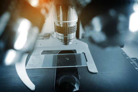  Laboratory Microscope. Scientific and healthcare research background.