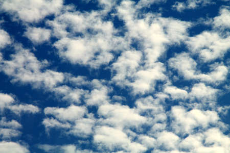 White Clouds in the Blue Sky