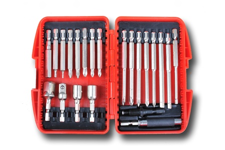   Several screwdrivers on the white backgroundの写真素材