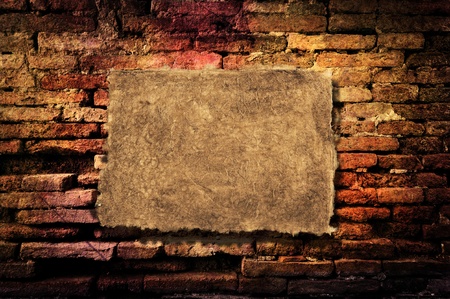 Old brick wall as background の写真素材