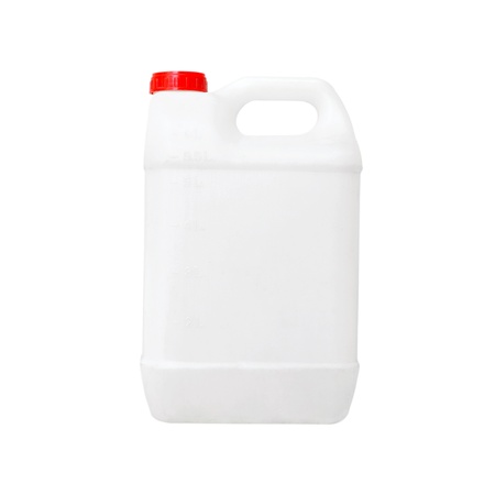 White plastic container  on white background
