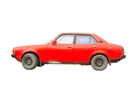 Retro car isolatedの写真素材
